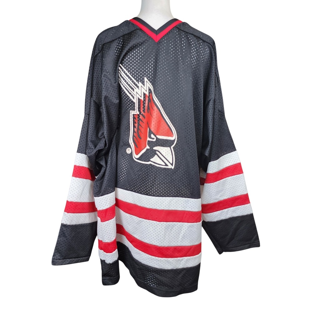 Ball State Cardinals K1 Sportswear Hockey Jersey XL Black Red 90s Y2K Vintage